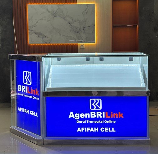 Etalase Custom Logo P120x100x50 cm