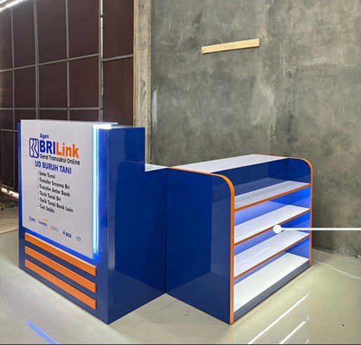 Meja Agen P120x55x110 cm + Toko P120x55x90 cm